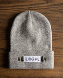 Embroidered Beanie - Grey