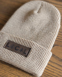 Waffle Knit Beanie - Clay