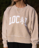 Cropped Thermal Pullover - Latte