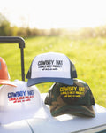 Cowboy Hat - Navy / White