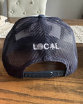 Cowboy Hat - Navy / White