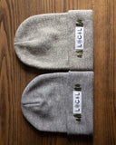 Embroidered Beanie - Grey