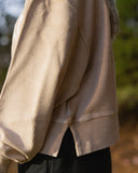 Cropped Thermal Pullover - Latte