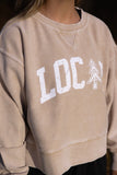 Cropped Thermal Pullover - Latte