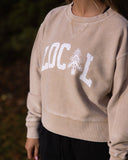 Cropped Thermal Pullover - Latte