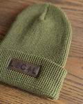 Waffle Knit Beanie - Cypress