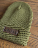 Waffle Knit Beanie - Cypress