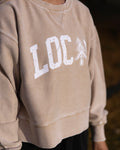 Cropped Thermal Pullover - Latte