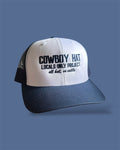 Cowboy Hat - Navy / White