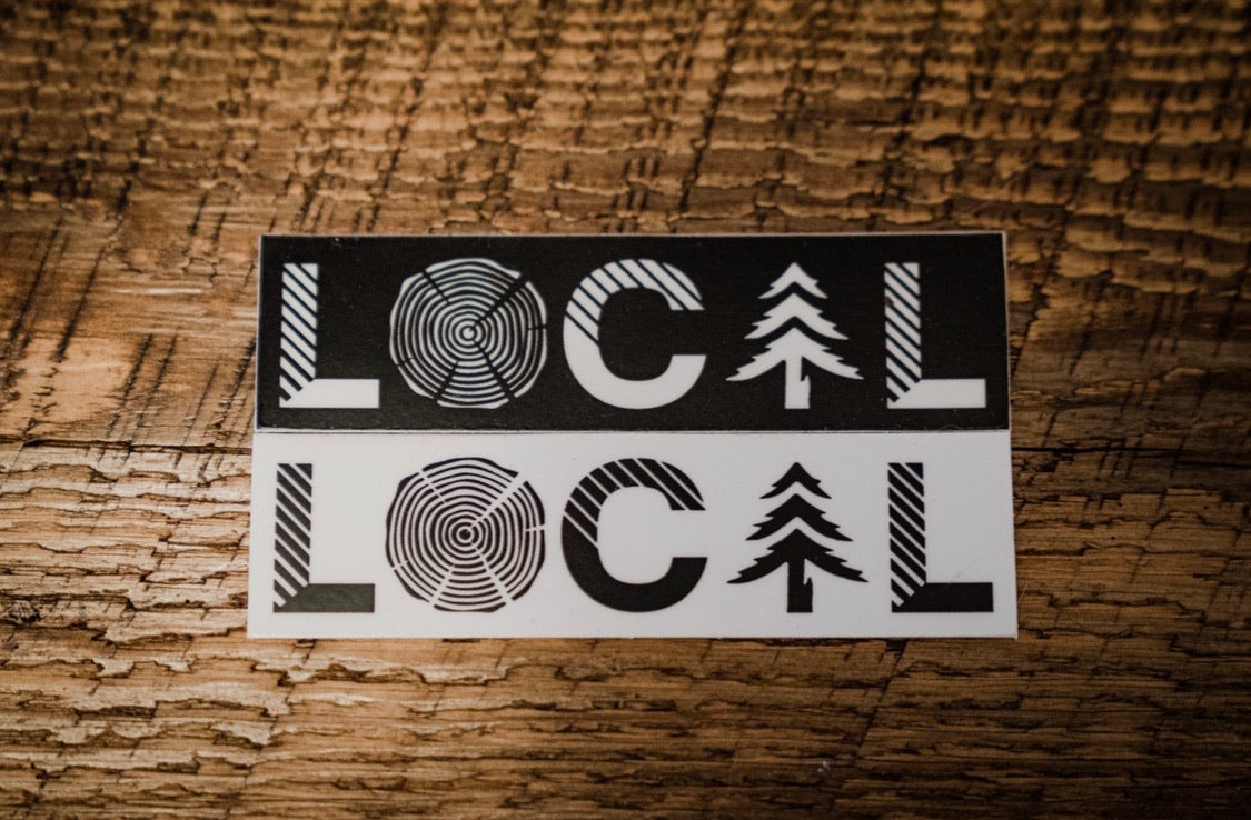 LOCAL Logo Sticker - White – Locals Only Project